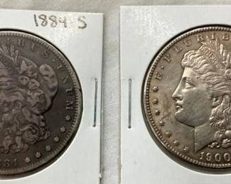 UNC 1900-O/1884-S (BETTER DATE) MORGANS
