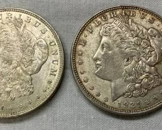 1921 MORGAN SILVER DOLLARS