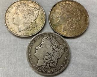 2-1921, 1-1880 MORGANS