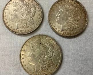 1921 MORGAN SILVER DOLLARS
