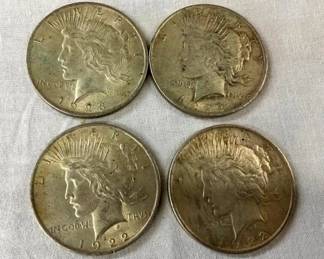 3-1922,1923 PEACE DOLLARS