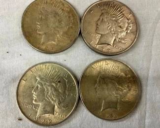 2-1922,2-1923 PEACE DOLLARS