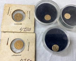 MINI PENNIES 1909-1982,CALI GOLD 1/2