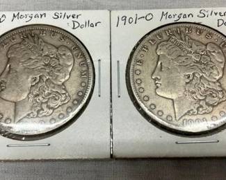 1901-O/1900-O MORGAN SILVER DOLLARS
