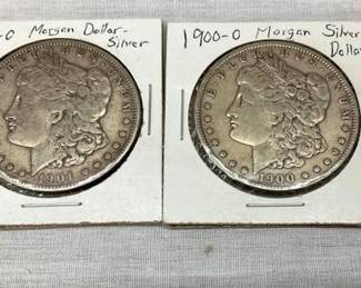 1900-O/1901-O MORGAN SILVER DOLLARS