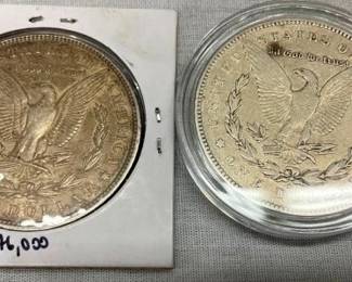 1878-S/1896 MORGAN SILVER DOLLARS