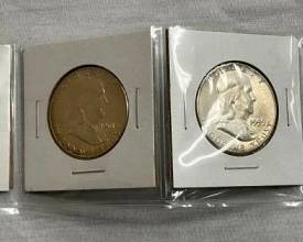 (4) UNC FRANKLIN HALVES