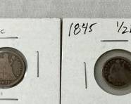 (2)1877-CC/1938 SEATED DIMES