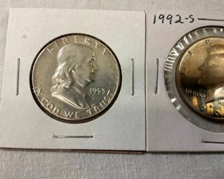 CLOSE UP VIEW FRANKLIN HALF