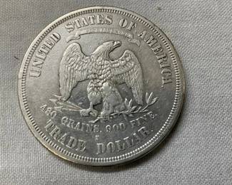 REAL 1876-S US TRADE DOLLAR .999 SILVER