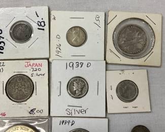W/SILVER DIMES/OTHER (SOME FOREIGN)