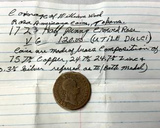 1773 ROSA AMERICAN 1/2 PENNY