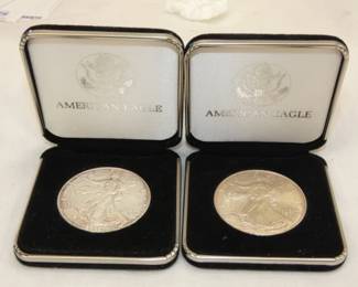 2000,2005 SILVER AMERICAN EAGLES