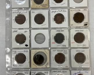 (17) 1837-1855 LARGE CENTS