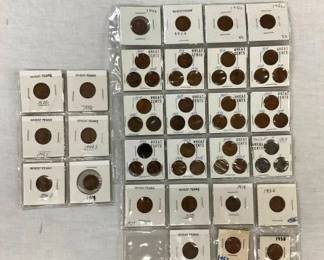 (53) 1910-1956 WHEAT PENNIES