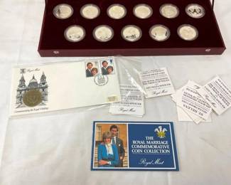 1981 ROYAL MARRIAGE COMM. SILVER SET