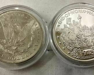 UNC 1945 END WWII, 1884 MORGAN