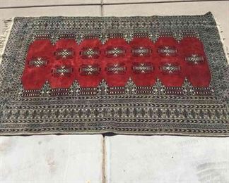 Black And Red Rug