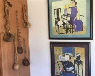 Delicate Wooden Art Pieces And Framed Art