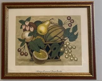 Antique Diamond Fruit Basket Picture