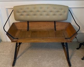 Antique Handmade Sleigh Bench ( there are 2 of these)