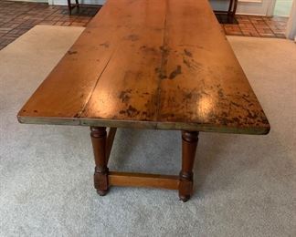 Vintage Dining Table with Peg Release Top