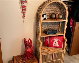 Boho Rattan Bohemian Hutch $400