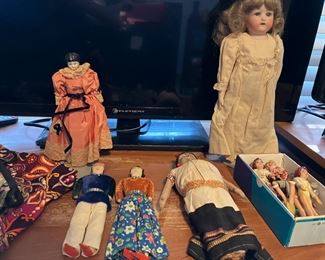 Antique porcelain dolls too. 