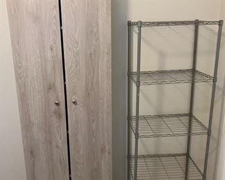 Shelving and storage. 