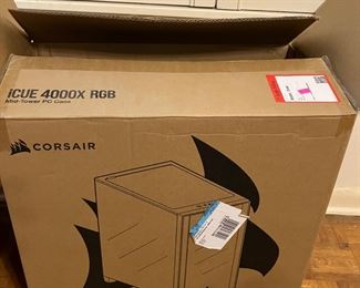 Corsair iCUE 4000x RGB ATX computer case. 