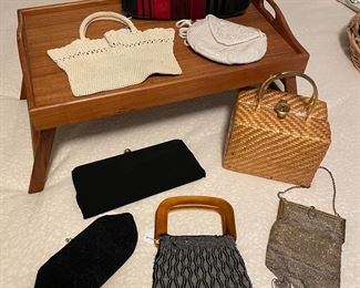 Vintage purses (beaded, crochet, wicker)