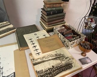 Antique books, view finder, photographs, and more!