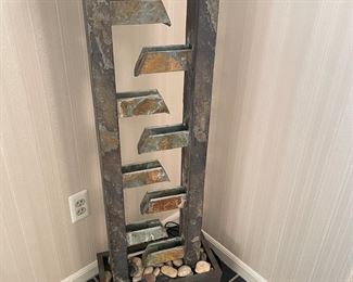 Tall stone water feature with remote:)