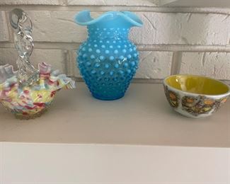 Fenton glass vase