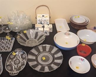 Vintage glass and Pyrex