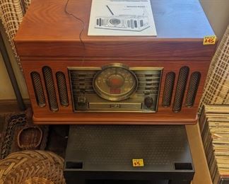 Crosley Conductor Entertainment center modelCR73  has radio, CD and record player ability. Works great! $45