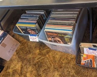 Records 33 are $1 each
and a few 45s 