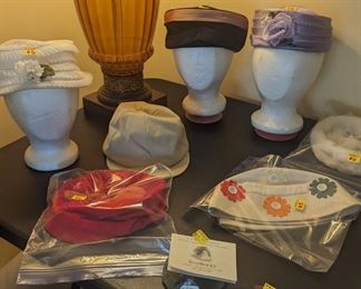 Vintage hats, post cards