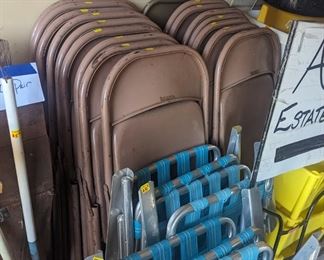 Samsonite folding chairs $4 each
Vintage patio chairs $10 each 
