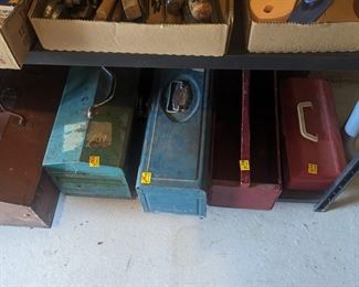Vintage tool boxes 
