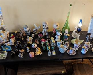 Collectibles!
Barbie case, ash trays, salt & pepper shakers, Snoopy!