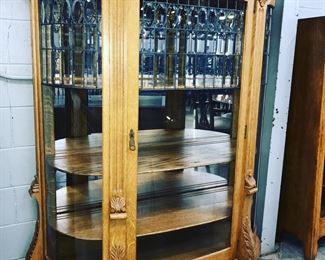 Vintage curved Curio Cabinet Orlando Auction