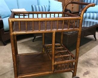 Bamboo Bar Cart