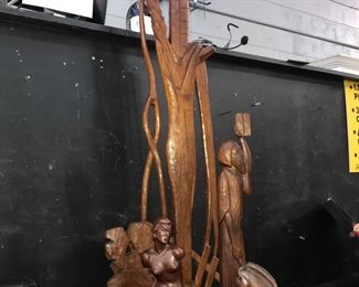 Bohland and Eileen Parnell Wood Carvings Orlando Auction