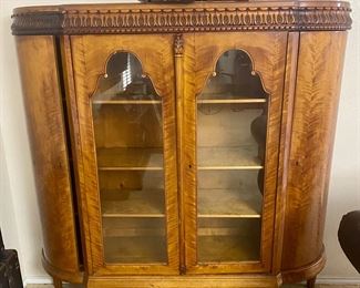 Antique Louis XVI style china cabinet
