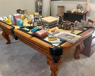 Custom made cedarwood Boessling Pool Table is available for pre-sale - better photos coming soon