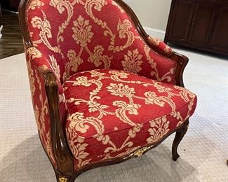 Meroni Francesco Low Profile Red Upholstered Armchair