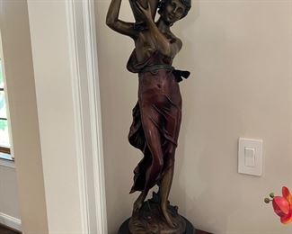 Water Carrier Bronze Sculpture by Auguste Moreau