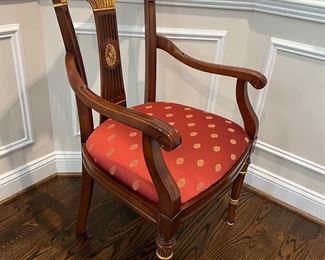 Versailles Design Center Upholstered Seat Armchair (2 Armchairs, 8 Side Chairs Total)