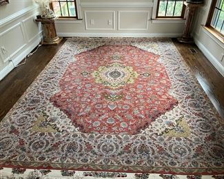 Persian Silk & Wool Tabriz Rug (9'10"W x 13'2"L)